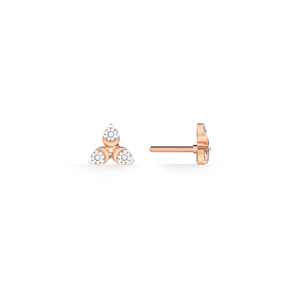 Starcore 9KT Gold Lab Grown Diamond Stud Earring
