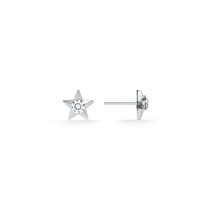 Twilight Burst 9KT Gold Lab Grown Diamond Stud Earring