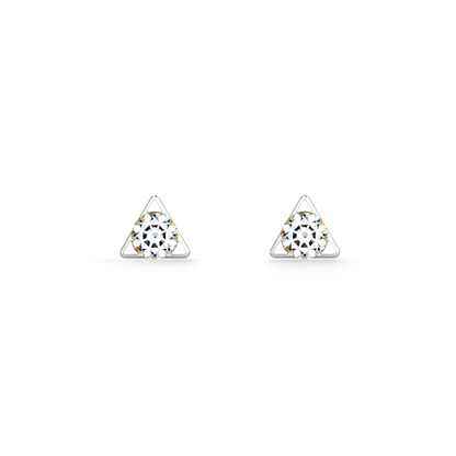 Triangle Spark Mini 9KT Gold Lab Grown Diamond Stud Earring