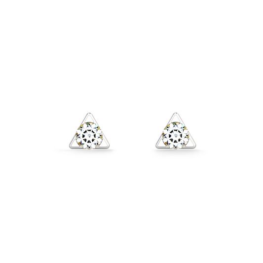 Triangle Spark Mini 9KT Gold Lab Grown Diamond Stud Earring