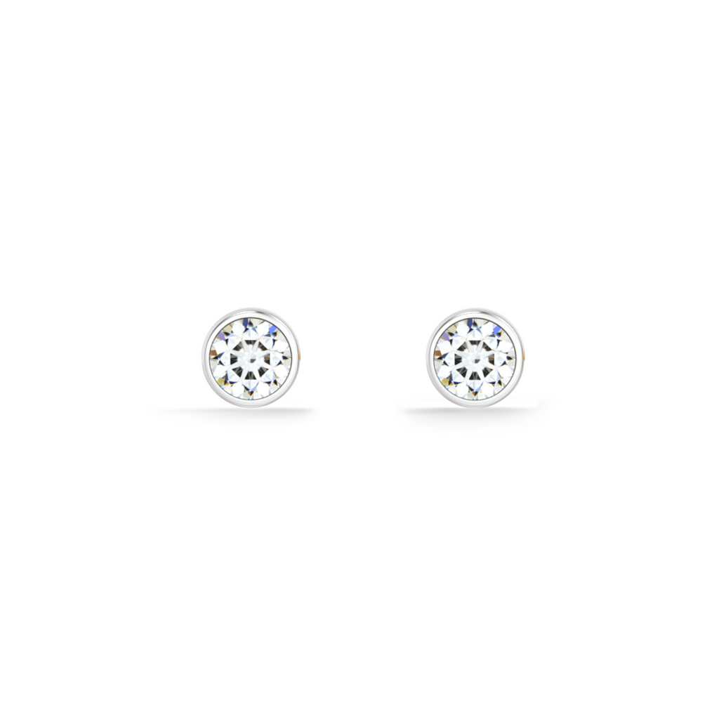 Axis Dot 9KT Gold Lab Grown Diamond Stud Earring
