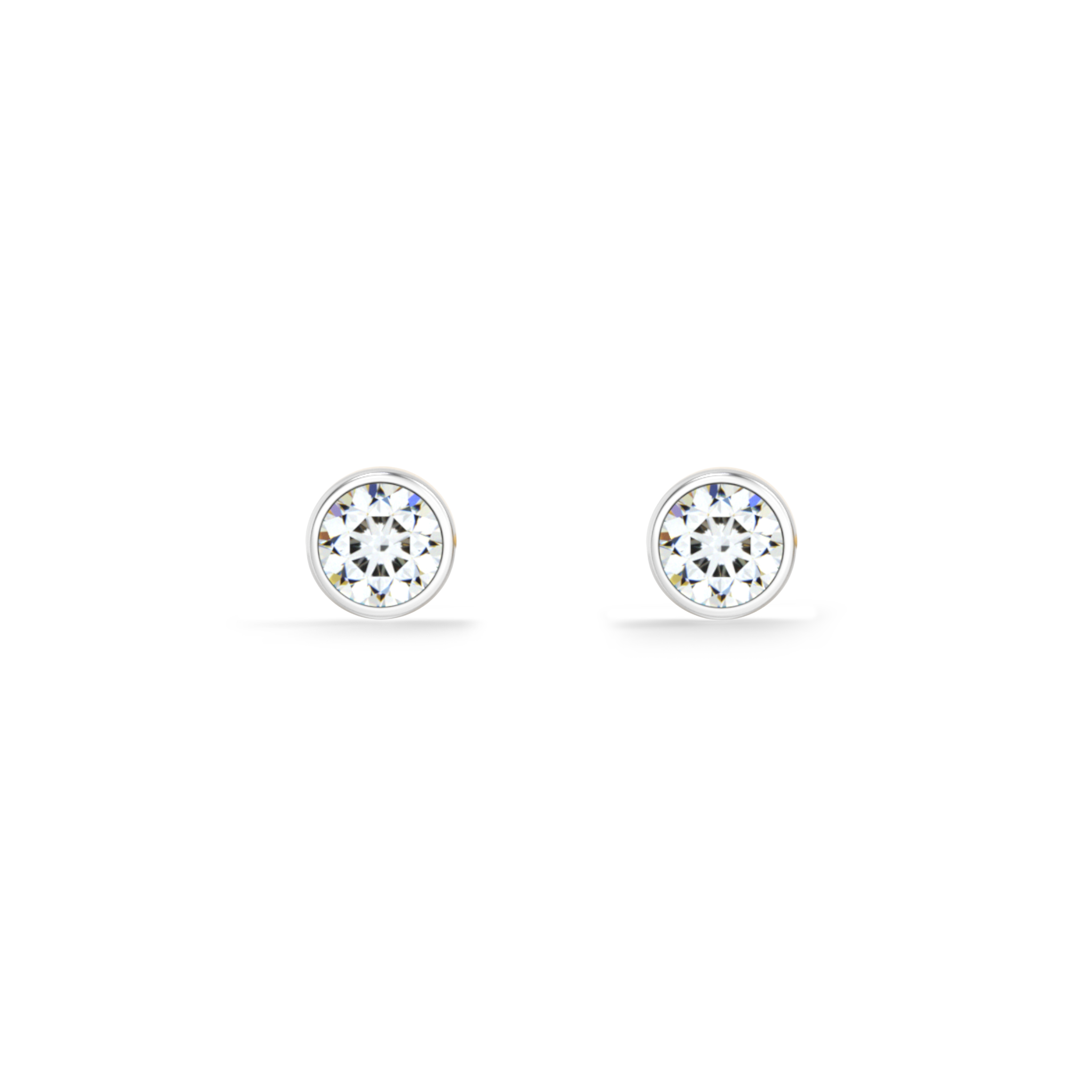 Axis Dot 9KT Gold Lab Grown Diamond Stud Earring