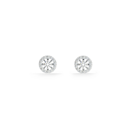 Heirloom Halo 9KT Gold Lab Grown Diamond Stud Earring