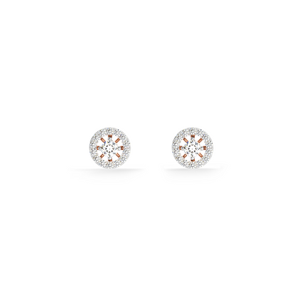Heirloom Halo 9KT Gold Lab Grown Diamond Stud Earring