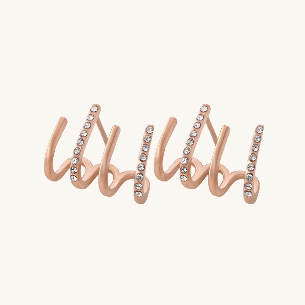 Diamonds Climber Earrings
