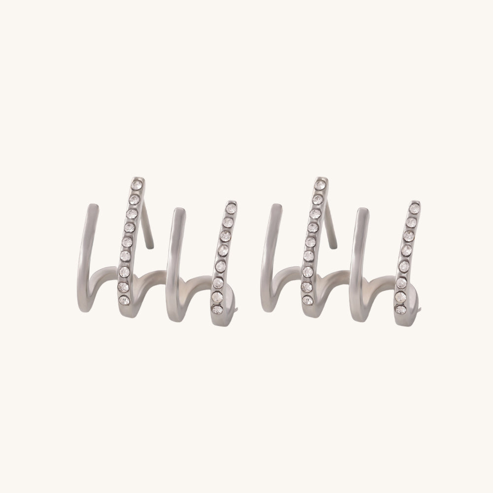 Diamonds Climber Earrings