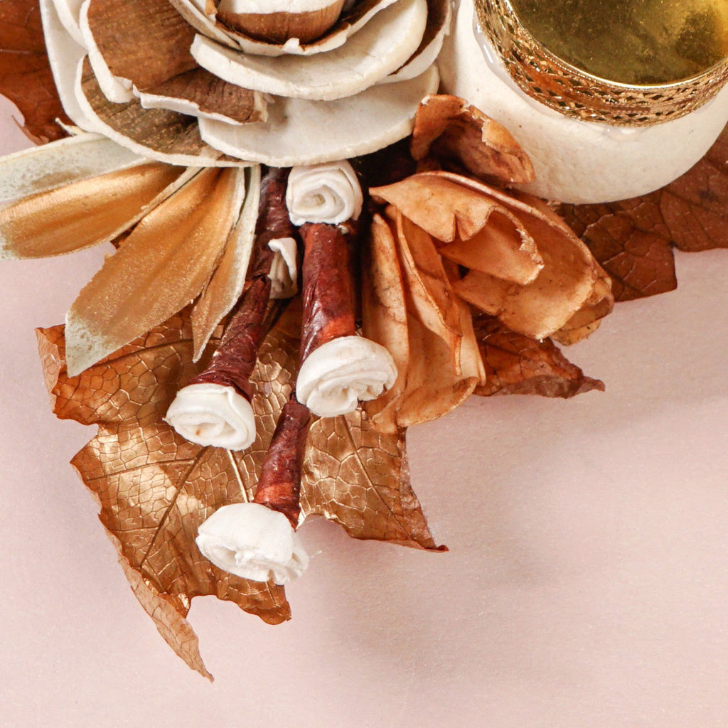 Earthbloom Natural Tea Light Candle Holder Set Of 4