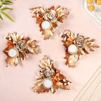 Earthbloom Natural Tea Light Candle Holder Set Of 4