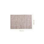 Brown Sheen Mat Set Of 6