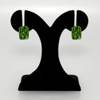 Earthy Glam Green Stud Earrings