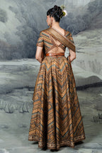 Earthy Mustard Anarkali Set | BARODA