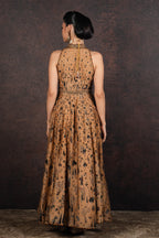 Earthy Mustard Anarkali Set | MURAQQA