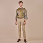 Earthy Mustard Striped Shirt | CHHĒ
