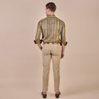 Earthy Mustard Striped Shirt | CHHĒ