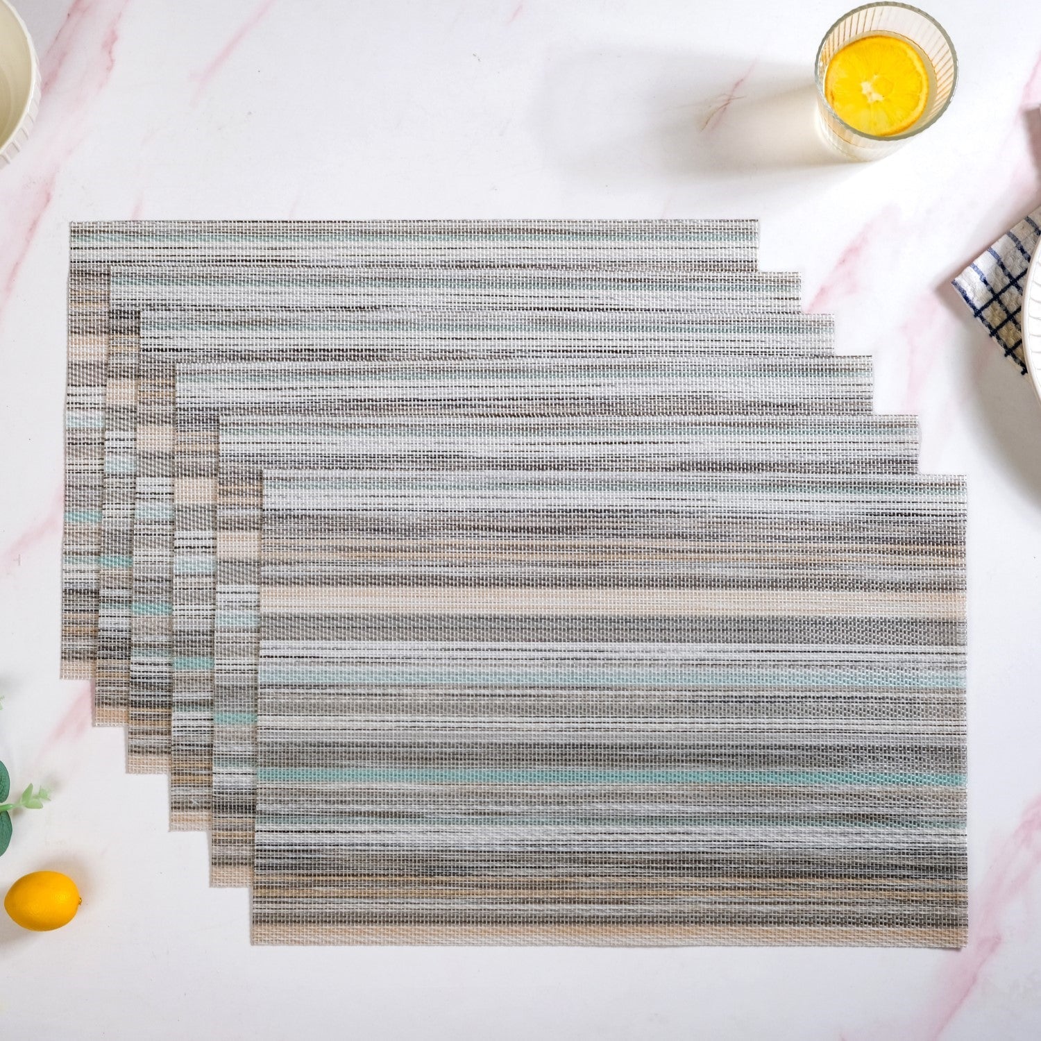 Earthy Stripes Dining Tablemat Set Of 6
