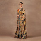 Earthy Mustard Saree Set | MURAQQA