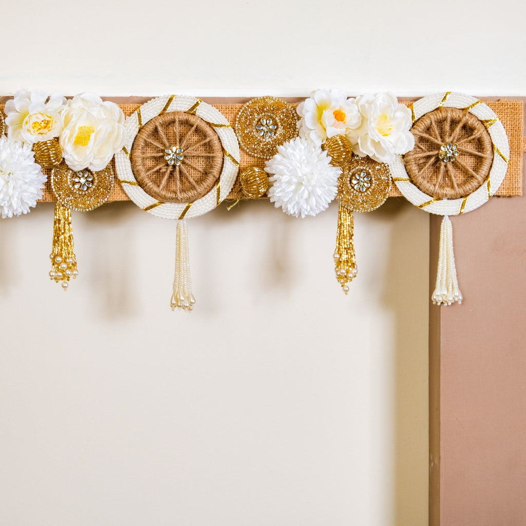 Eco Concious Floral Wall Hanging Toran