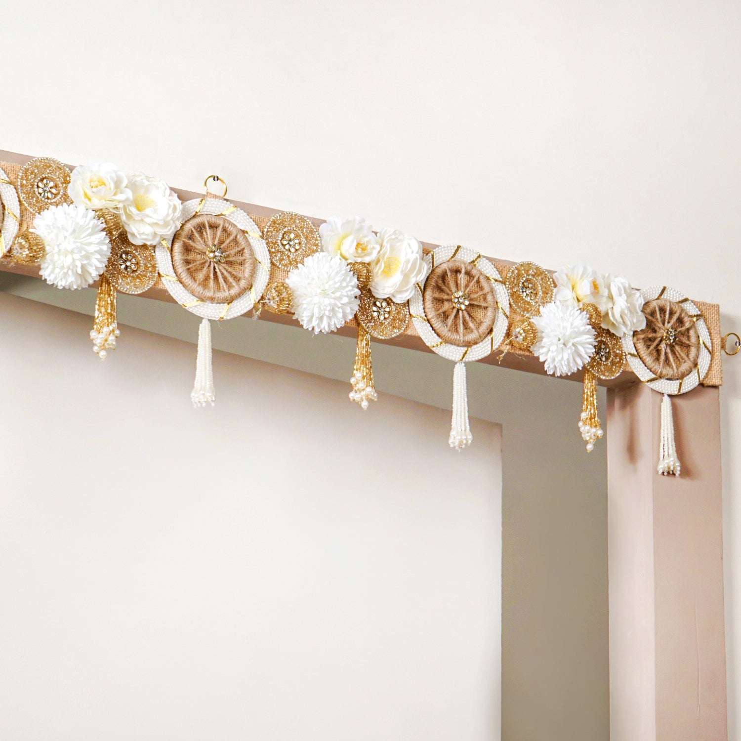 Eco Concious Floral Wall Hanging Toran