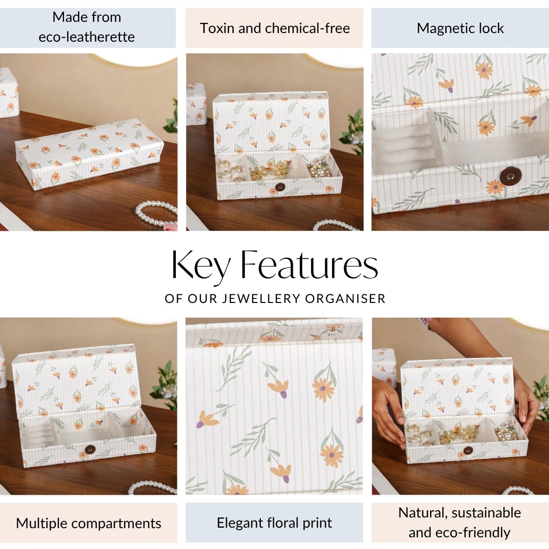 Eco Friendly Sundaisy Sectioned Trinket Case