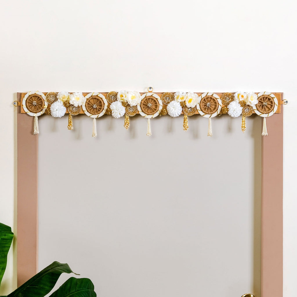 Eco Concious Floral Wall Hanging Toran