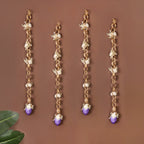 Ecofriendly Flower Wall Hanging Set Of 4