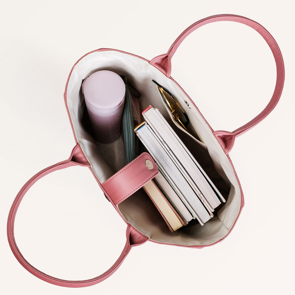 Ecofriendly Handwoven Natural BreezeBag Blush Pink Tote