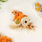 Ecofriendly Tealight Candle Holder Orange Set Of 4