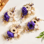 Ecofriendly Tealight Candle Holder Purple Set Of 4