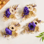 Ecofriendly Tealight Candle Holder Purple Set Of 4