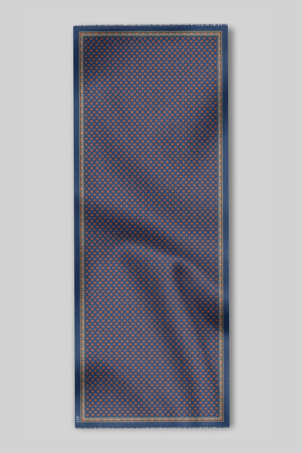 Electric Blue Printed Scarf