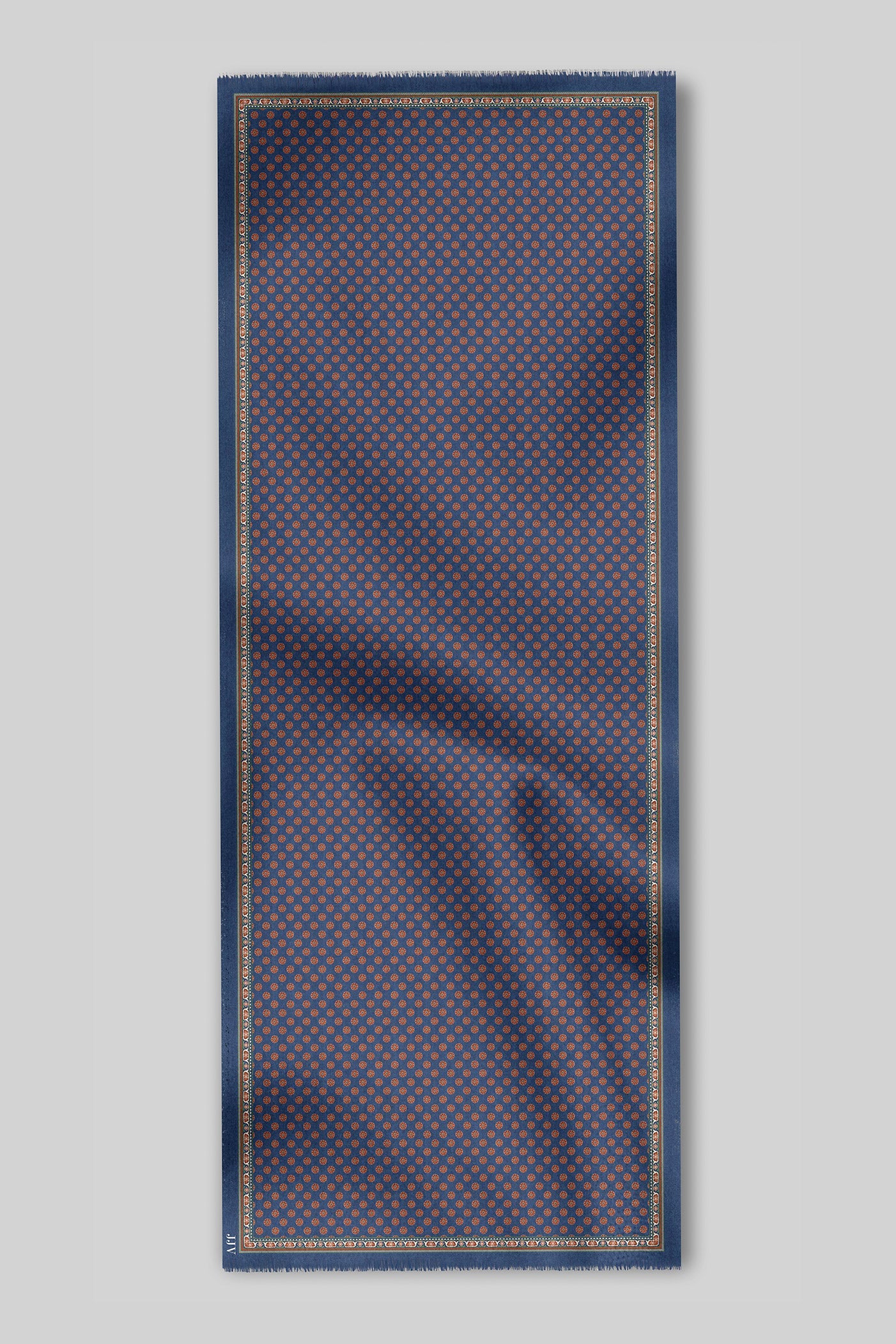 Electric Blue Printed Scarf