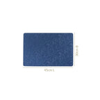 Electric Blue Embossed Table Mat Set Of 6