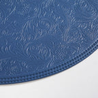 Electric Blue Round Table Mat Set Of 6