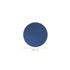Electric Blue Round Table Mat Set Of 6