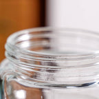 Embossed Glass Jar With Airtight Lid Set Of 4 750ml