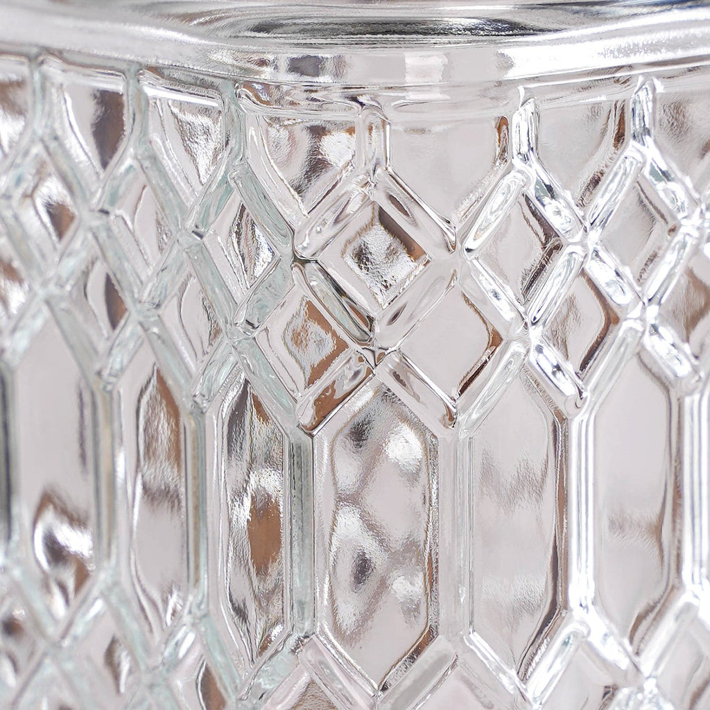 Embossed Kitchen Storage Container With Lids Set Of 4 1300ml