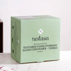 Embossed Kitchen Storage Container With Lids Set Of 4 1300ml