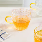 Embossed Leaf Tea Cup Set Of 6 110ml