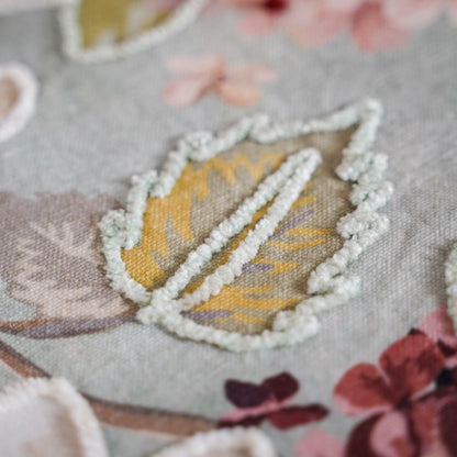 Enchanted Garden Embroidered Cotton Cushion Cover Set Of 2 40x40cm