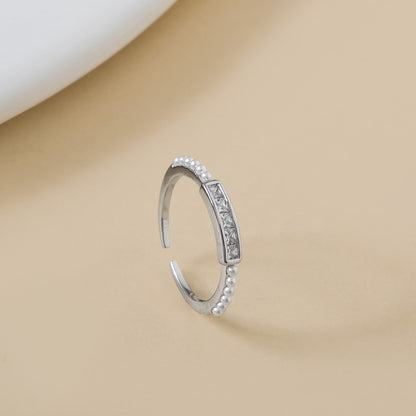 Ethereal Charm Adjustable Silver Ring