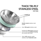 Handy Tri Ply Stainless Steel Fry Pan 1000ml
