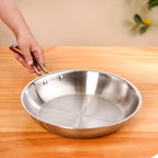 Heavy Bottom Tri Ply Stainless Steel Fry Pan 2000ml