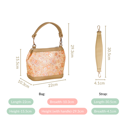 Eden Beige Bucket Bag For Women