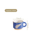 Fern Stackable Ceramic Cup Set Of 4 145ml