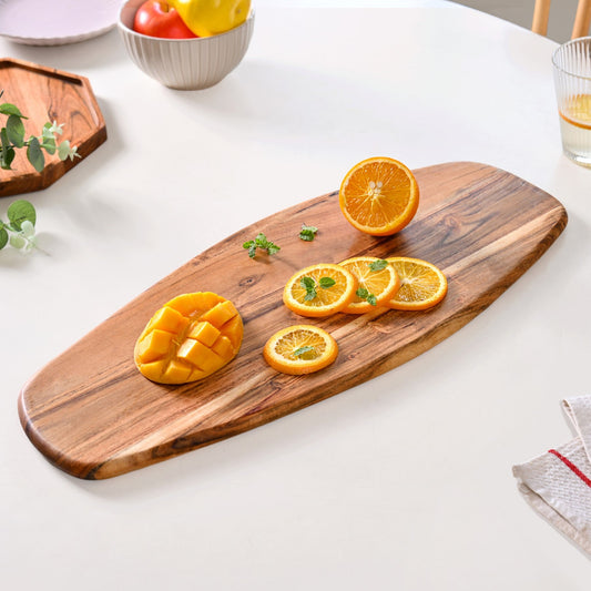 Long Organic Wooden Platter