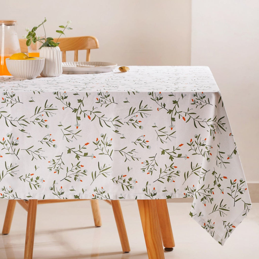 Arancia 8 Seater Floral Cotton Table Cover 274x152cm
