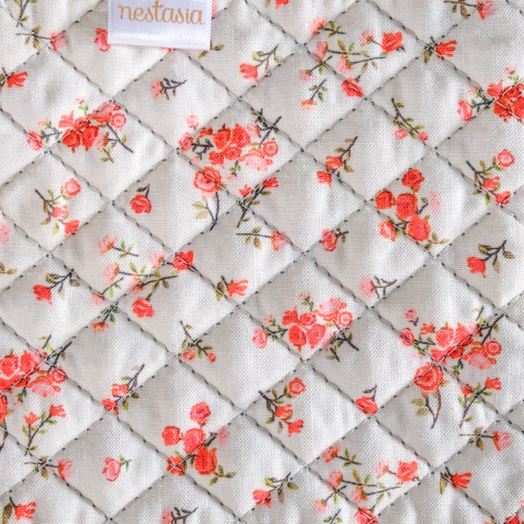 Floral Trinket Storage Bag With Pouch Set Of 6 Orange