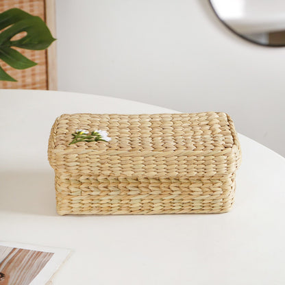 Kauna Storage Basket With Floral Embroidery – Keepsake Organizer Box