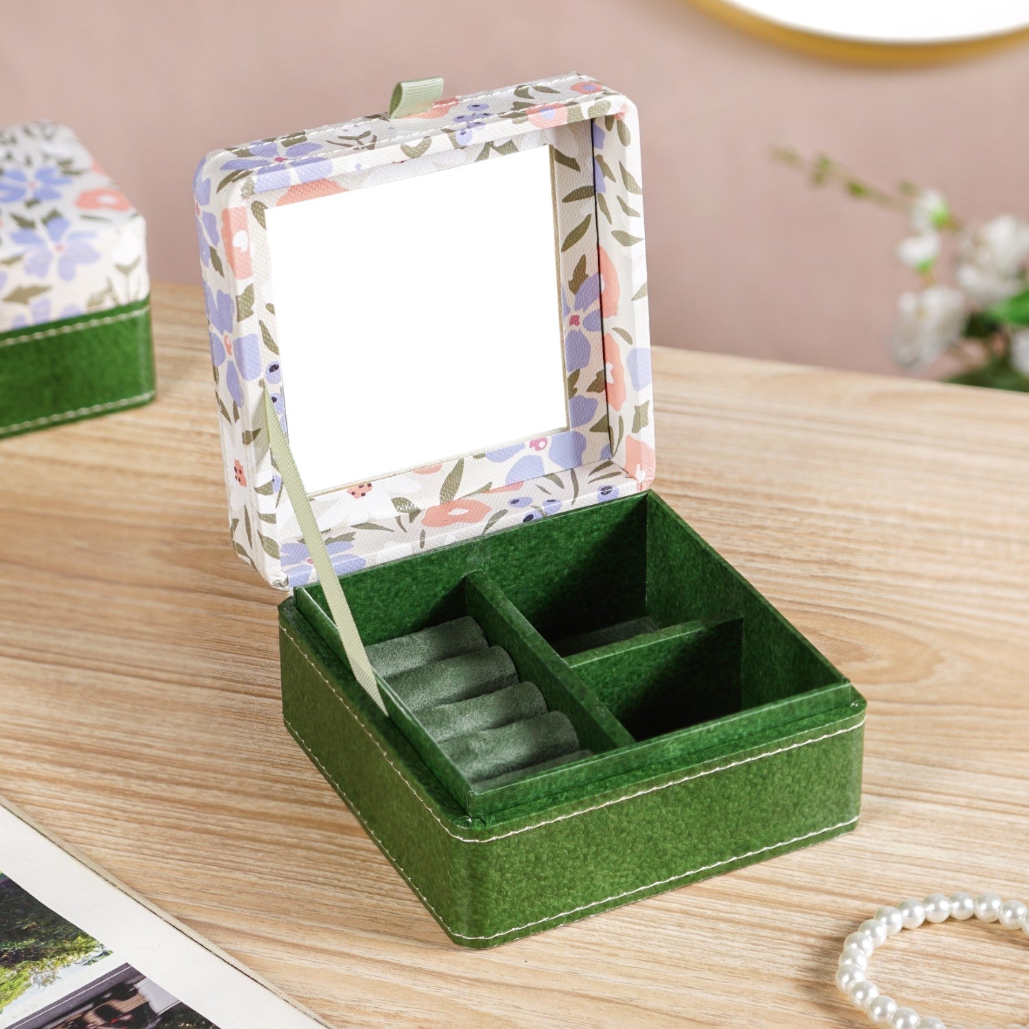 Florina Multi Section Jewellery Box With Mirror