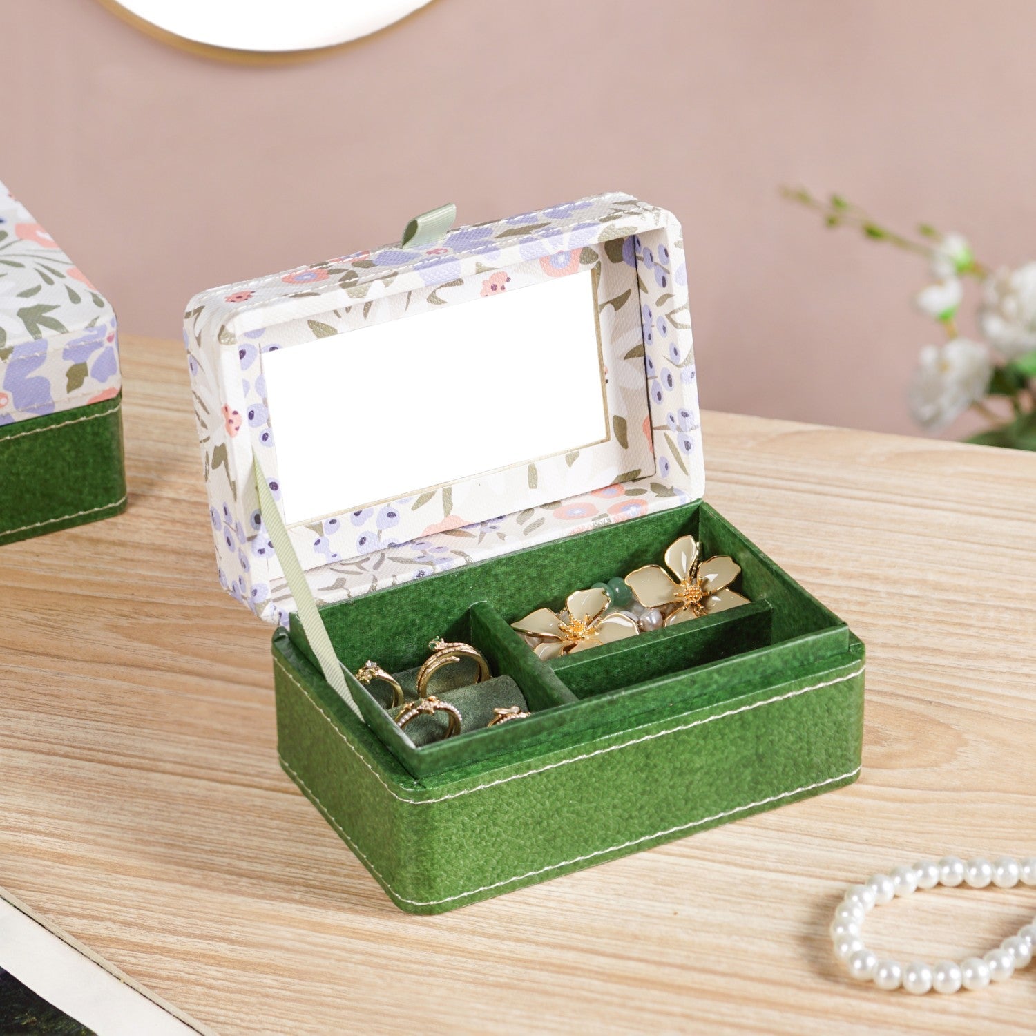 Florina Portable Jewellery Box With Mirror